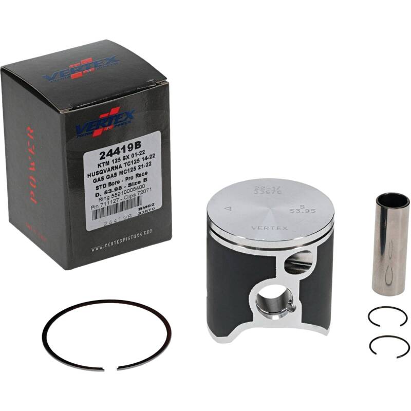 Vertex Pistons Vertex Piston 01-16 KTM 125 EXC 125cc Forged Pro Race Piston Kit