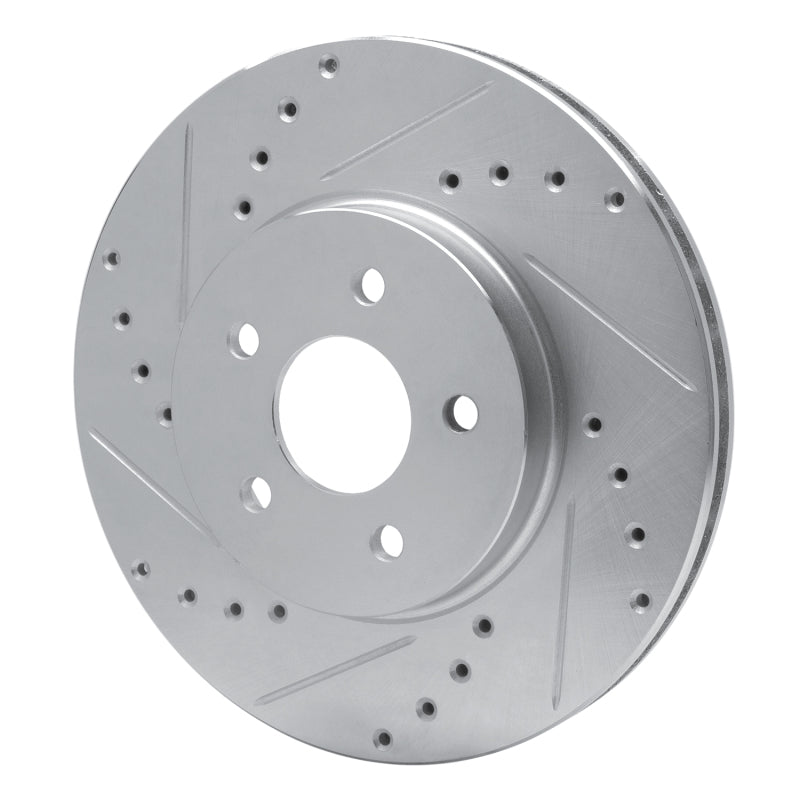 R1 Concepts R1 01-08 Ford Mondeo (Mexico) Front Left Drilled & Slotted Silver Brake Rotor