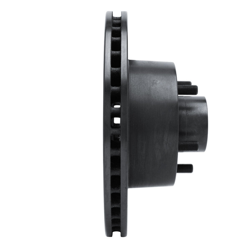 R1 Concepts R1 70-72 Dodge Challenger Front Left Drilled & Slotted Black Brake Rotor