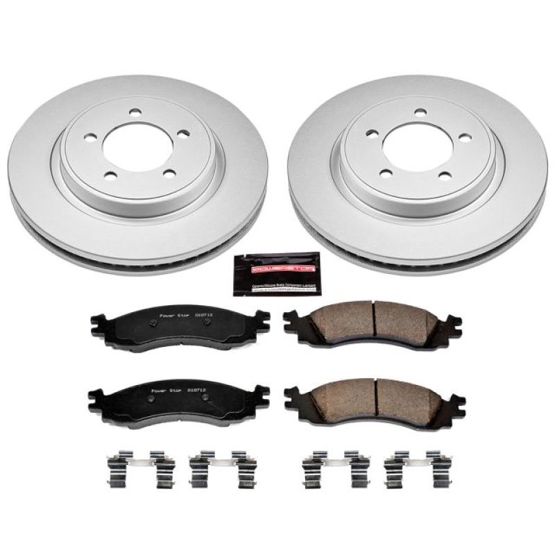 PowerStop Power Stop 06-10 Ford Explorer Front Z17 Evolution Geomet Coated Brake Kit
