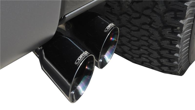 CORSA Performance Corsa 2011-2014 Ford F-150 Raptor 6.2L V8 145in Wheelbase Black Xtreme Cat-Back Exhaust