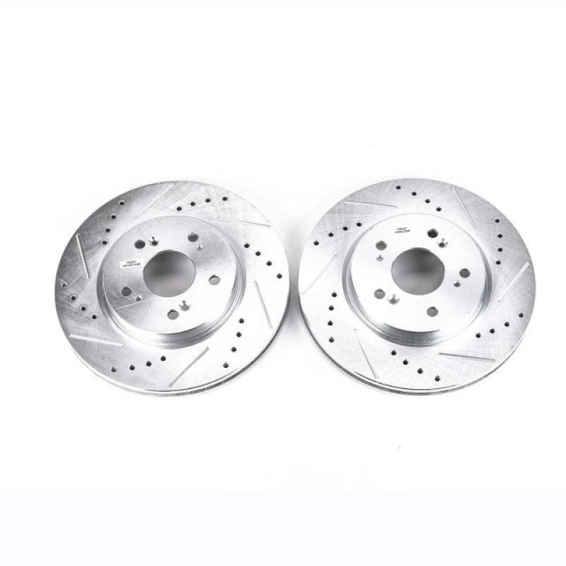 PowerStop Power Stop 07-12 Acura RDX Front Evolution Drilled & Slotted Rotors - Pair