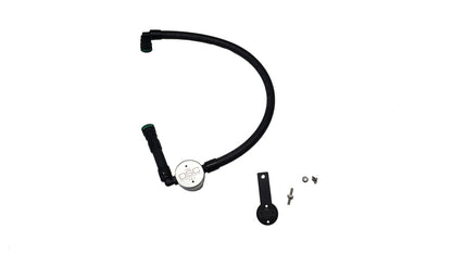 J&L 16-25 Dodge Durango / Jeep Grand Cherokee 3.6L Oil Separator 3.0 Passenger Side - Clear Anod
