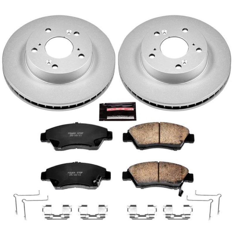 PowerStop Power Stop 13-15 Acura ILX Front Z17 Evolution Geomet Coated Brake Kit