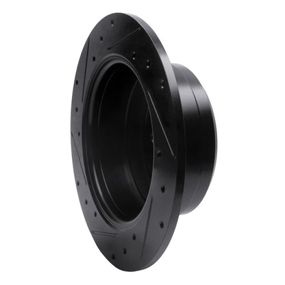 R1 Concepts R1 67-74 Volvo 164 Rear Right Drilled & Slotted Black Brake Rotor