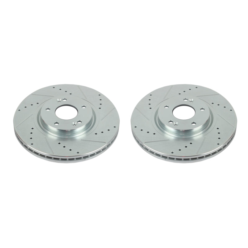 PowerStop Power Stop 07-12 Hyundai Veracruz Front Evolution Drilled & Slotted Rotors - Pair