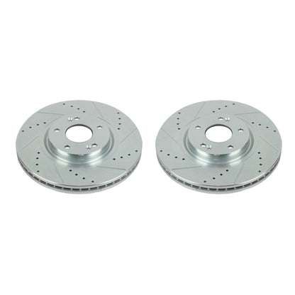 PowerStop Power Stop 07-12 Hyundai Veracruz Front Evolution Drilled & Slotted Rotors - Pair