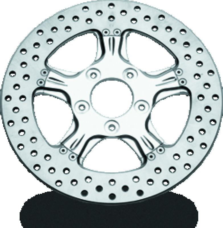 Performance Machine Disc/Carr 11.5 Wrath Rear - Chrome