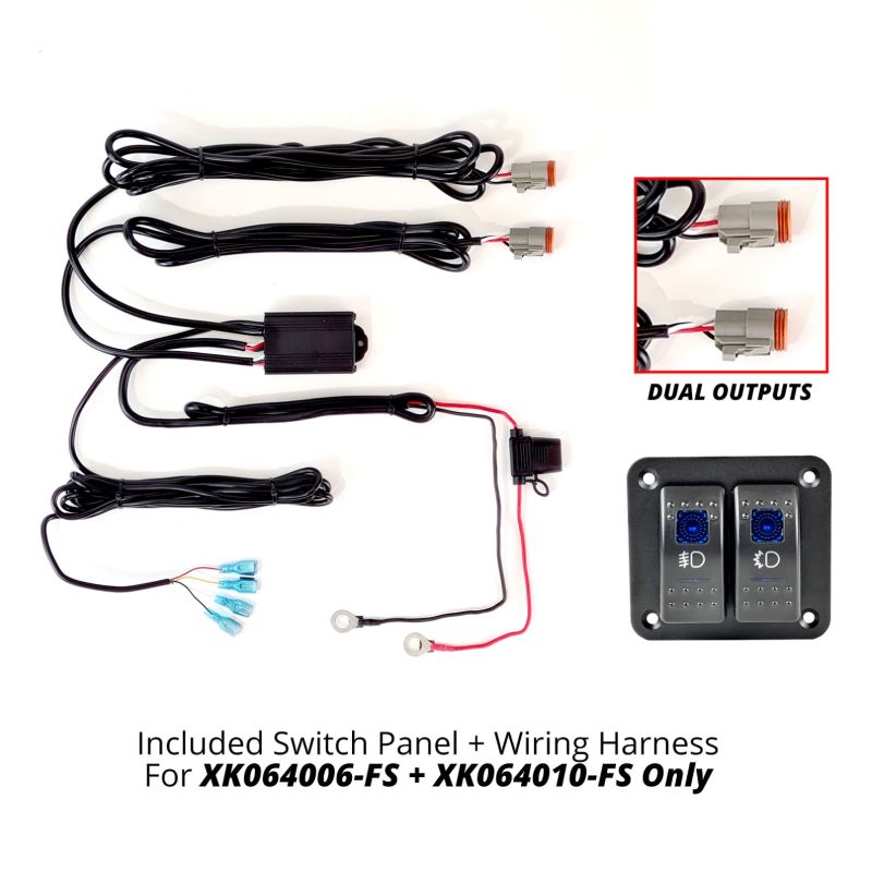 XKGLOW XK Glow Razor Light Bar Fog + Strobe Kit 10in