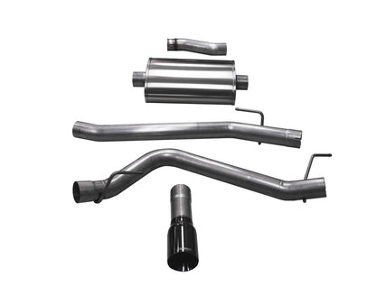 CORSA Performance Corsa 20-25 Jeep Gladiator JT 3.6L Single Side Exit Cat-Back Exhaust System w/ Single 4in Black Tip