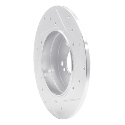 R1 Concepts R1 94-11 Mercedes-Benz C230 Rear Left Drilled & Slotted Silver Brake Rotor