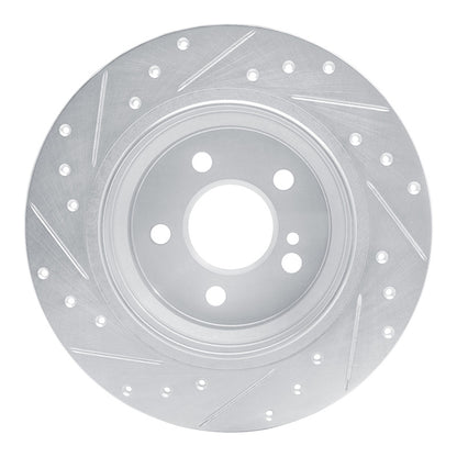R1 Concepts R1 03-16 Mercedes-Benz E200 (Latin America) Rear Right Drilled & Slotted Silver Brake Rotor