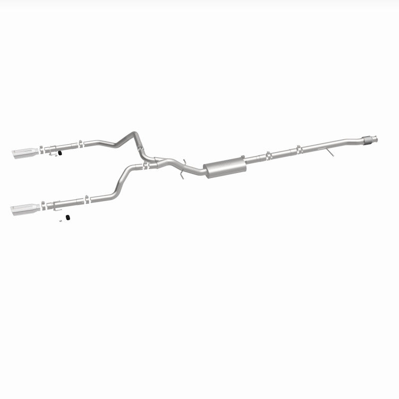 MagnaFlow 2019 Chevy Silverado 1500 V8 5.3L/V6 4.3 Street Series Dual Exit Exhaust w/ Polished Tips