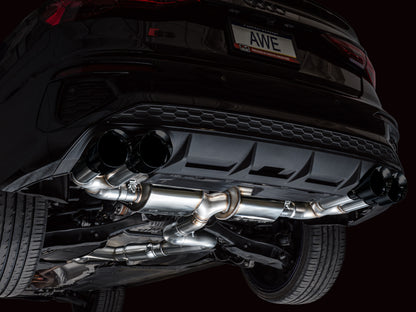 AWE Tuning 22-24 Audi 8Y S3 Touring Edition Exhaust - Diamond Black Tips