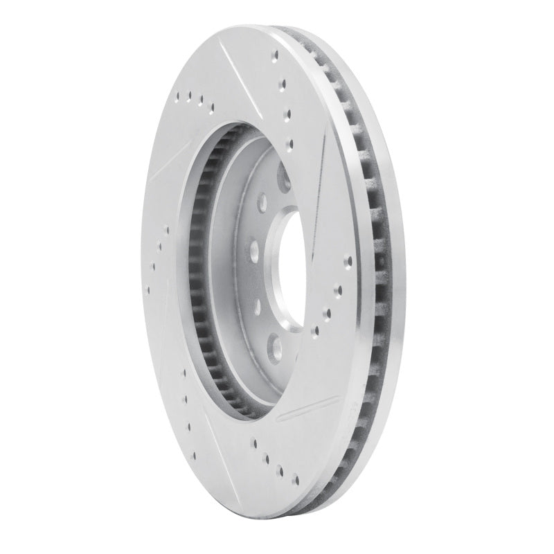R1 Concepts R1 04-07 Ford Freestar Front Left Drilled & Slotted Silver Brake Rotor