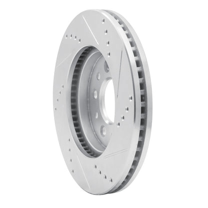 R1 Concepts R1 04-07 Ford Freestar Front Left Drilled & Slotted Silver Brake Rotor