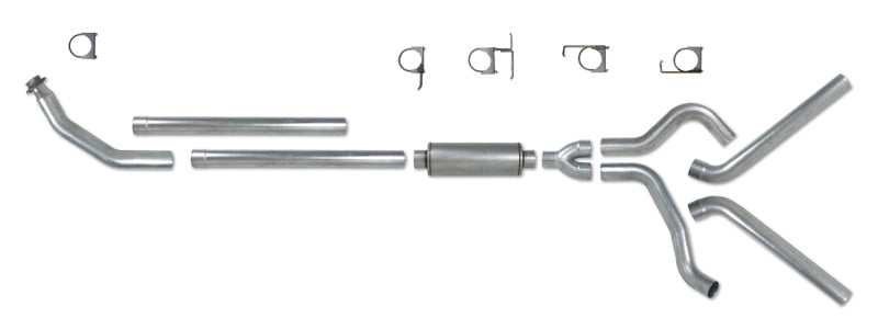 Diamond Eye Performance Diamond Eye KIT 4in Turbo Back DUAL AL: 94-02 DODGE CUMMINS 5.9L