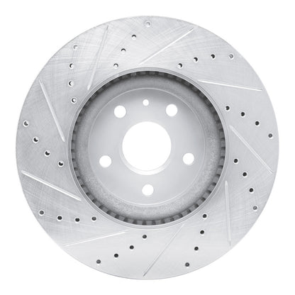 R1 Concepts R1 13-19 Buick Regal Front Right Drilled & Slotted Silver Brake Rotor