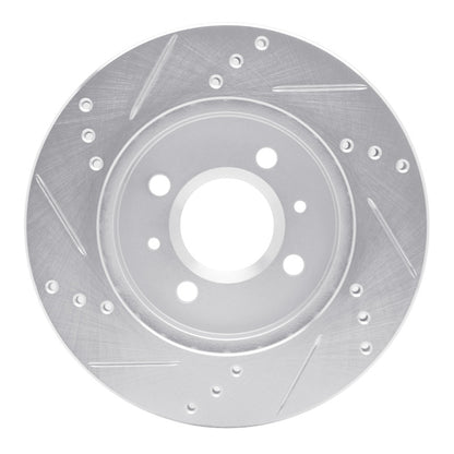 R1 Concepts R1 91-02 Saturn SC Front Right Drilled & Slotted Silver Brake Rotor