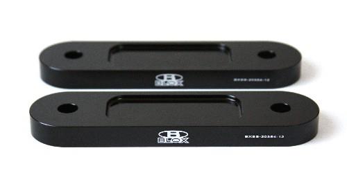 BLOX Racing BLOX Honda S2000 Racing Front 12mm Thin Spacer Bump Steer Kit - Black (Lowered 1in and more)
