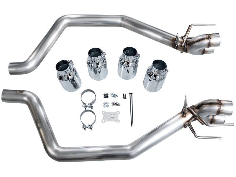 AWE Tuning C6 Chevrolet Corvette Z06/ZR1 Track Edition Axle-Back Exhaust w/ Chrome Silver Tips