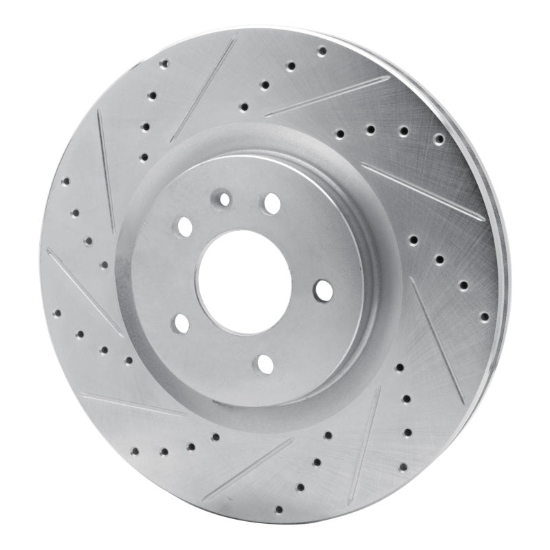 R1 Concepts R1 16-20 Buick Regal Sportback Front Left Drilled & Slotted Silver Brake Rotor