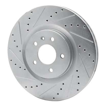 R1 Concepts R1 16-20 Buick Regal Sportback Front Left Drilled & Slotted Silver Brake Rotor