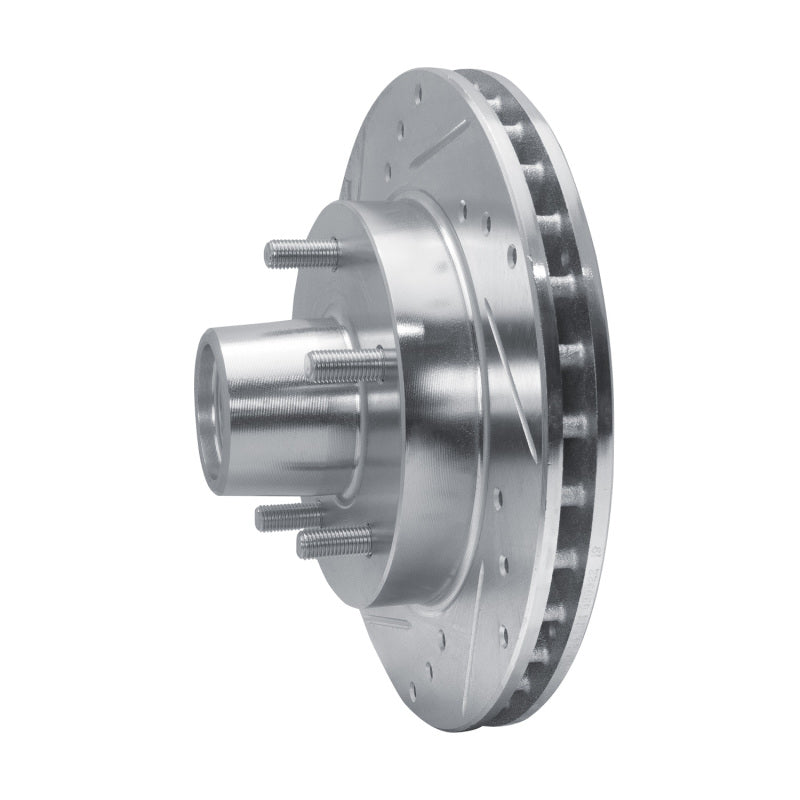 R1 Concepts R1 82-95 Buick Regal Front Left Drilled & Slotted Silver Brake Rotor