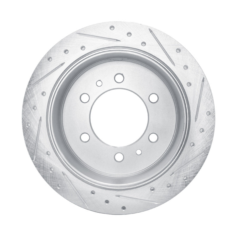 R1 Concepts R1 76-80 Chevrolet Luv Front Left Drilled & Slotted Silver Brake Rotor