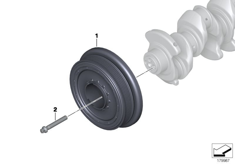 Genuine BMW 11235A80209 Vibration Damper
