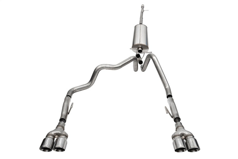 CORSA Performance Corsa 2022-2024 Chevrolet Silverado 1500 Cat-Back Dual Rear Exit with Twin 4in Polished Tips