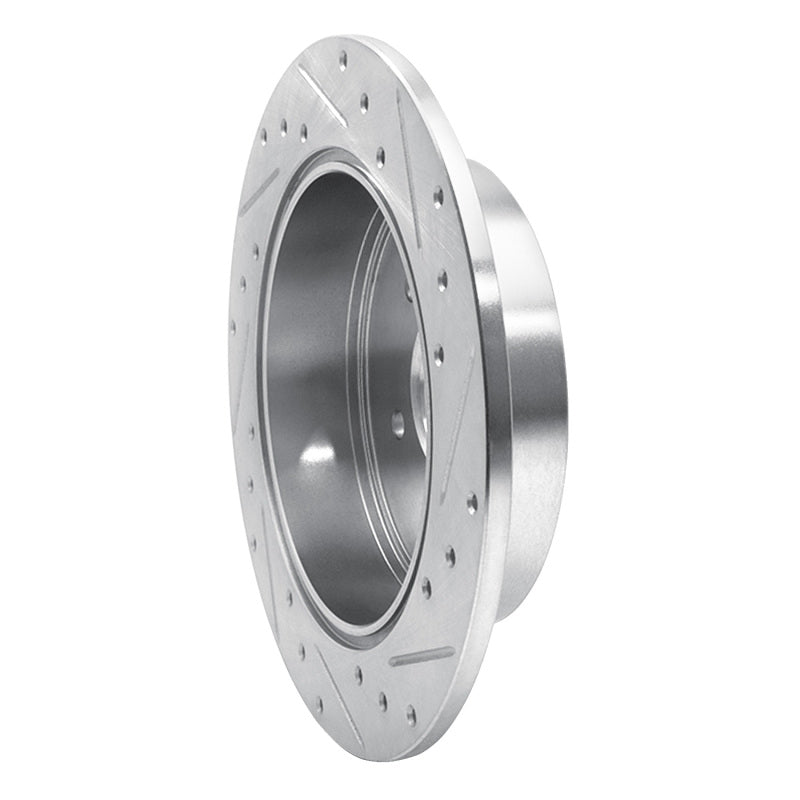 R1 Concepts R1 04-11 Mitsubishi Grandis (Mexico) Rear Left Drilled & Slotted Silver Brake Rotor