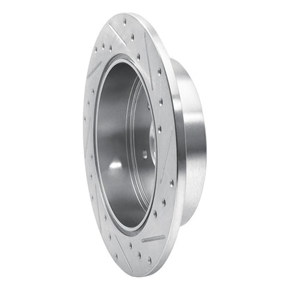 R1 Concepts R1 04-11 Mitsubishi Grandis (Mexico) Rear Left Drilled & Slotted Silver Brake Rotor