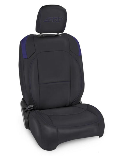 PRP Seats PRP Jeep Wrangler JL Front Seat Covers - 2 door- with Pocket Back (Pair) - Black/Purple