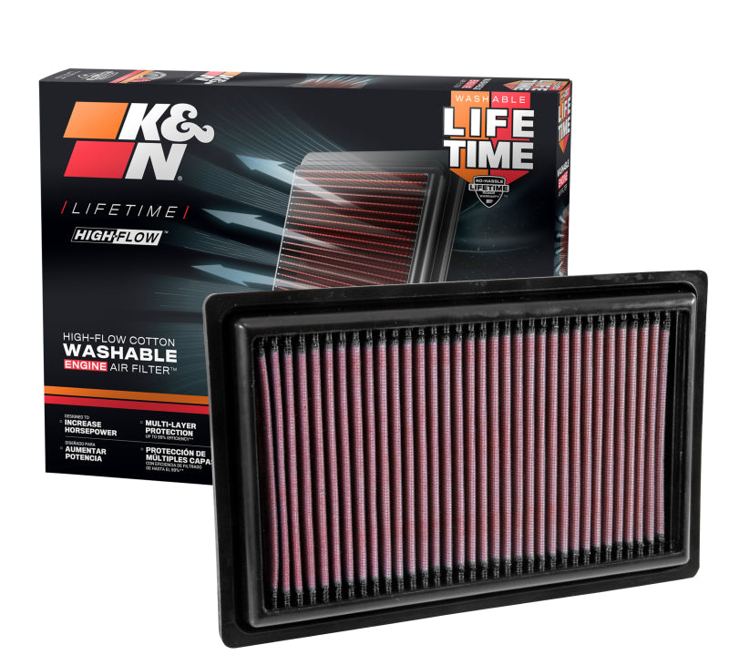 K&N Engineering K&N Replacement Panel Air Filter 2015 Mercedes Benz C250 2.0L L4