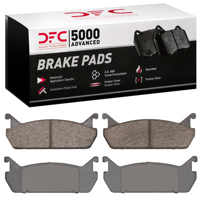 DFC 90-96 Ford Escort Rear 5000 Advanced Ceramic Brake Pads