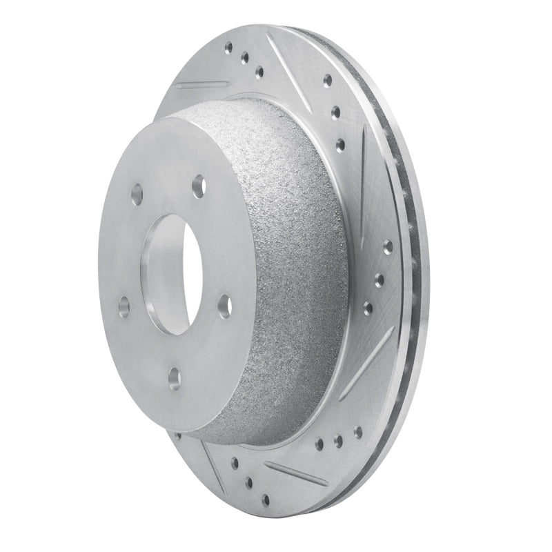 R1 Concepts R1 1998-2005 Chevrolet Blazer Rear Right Drilled & Slotted Silver Brake Rotor