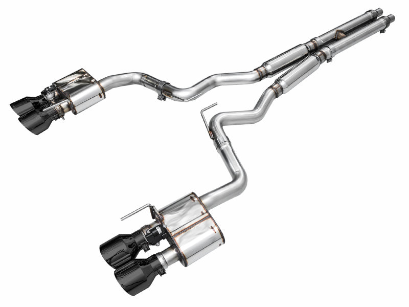 AWE Tuning 21-23 Ford Mustang Mach 1 SwitchPath Cat-Back Exhaust w/ Quad Diamond Black Tips
