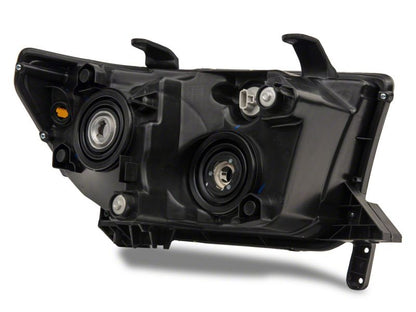 Raxiom 07-13 Toyota Tundra Axial Series Headlights w/ SEQL LED Bar- Black Housing (Clear Lens)