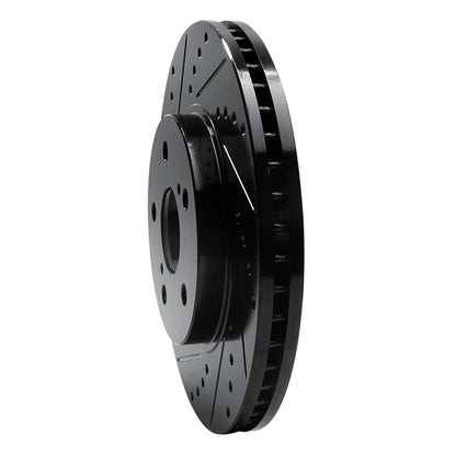 R1 Concepts R1 02-15 Lexus ES300 Front Left Drilled & Slotted Black Brake Rotor