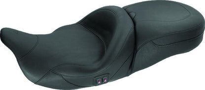 Mustang Motorcycle Mustang 08-21 Harley Electra Glide, Rd Glide, Rd King, Str Glide Touring Heated 1PC Seat - Black