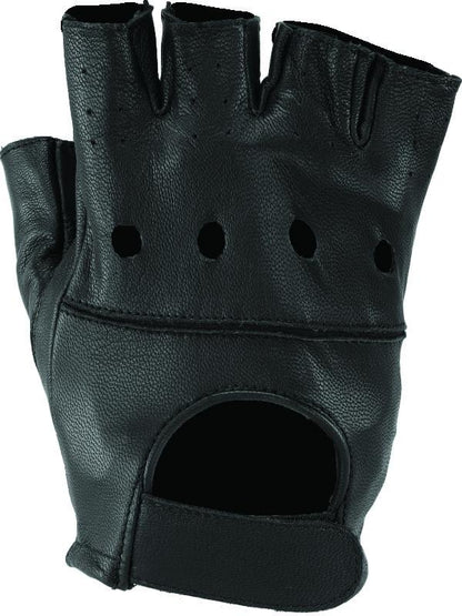 Kuryakyn Leather By River Road Hollister Shorty Gloves Black - Small