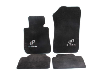 Dinan 17-20 BMW 430i F32/F82 Signature Floor Mats Black w/ Silver Logo - Set of 4