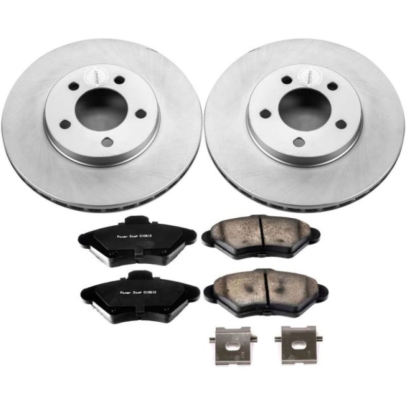 PowerStop Power Stop 93-97 Ford Thunderbird Front Z17 Evolution Geomet Coated Brake Kit
