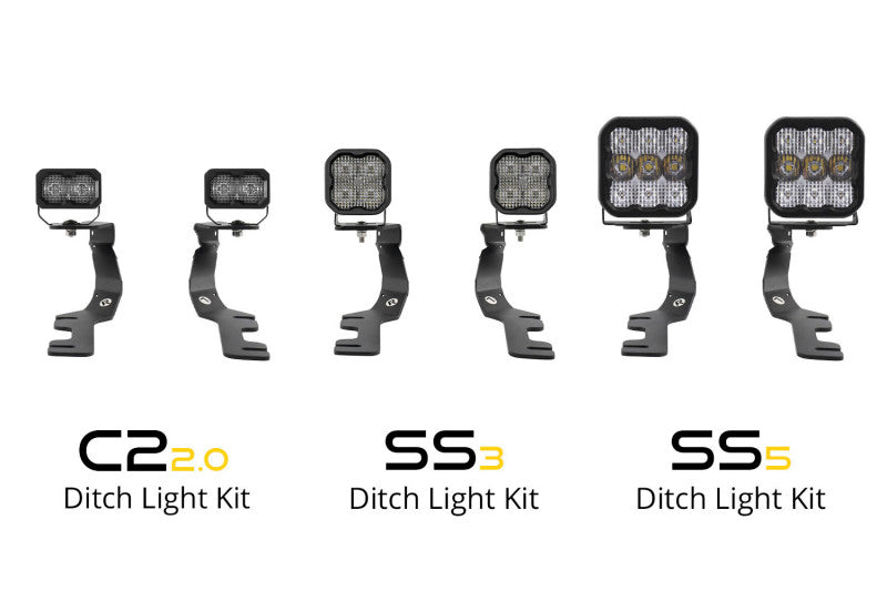 Diode Dynamics Stage Series Ditch Light Kit for 2019-Present Ram SS3 - Yellow Pro Combo