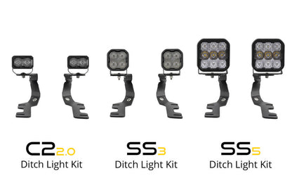 Diode Dynamics Stage Series Ditch Light Kit for 2019-Present Ram SS3 - Yellow Pro Combo