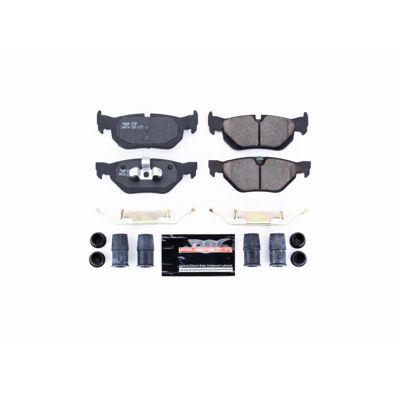 PowerStop Power Stop 07-09 BMW 323i Rear Z23 Evolution Sport Brake Pads w/Hardware