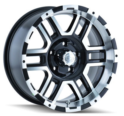 ION Wheels ION Type 179 17x8 / 5x135 BP / 10mm Offset / 87mm Hub Black/Machined Wheel