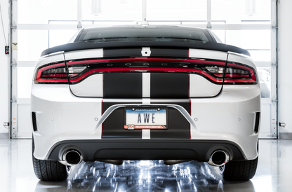 AWE Tuning 2015+ Dodge Charger 6.4L/6.2L Supercharged Track Edition Exhaust - Chrome Silver Tips