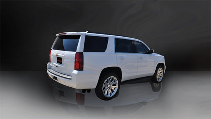 CORSA Performance Corsa 2015-2020 Chevy Tahoe/GMC Yukon Cat-Back Exhaust Sport 3in Single Side Twin Black 4in Tips